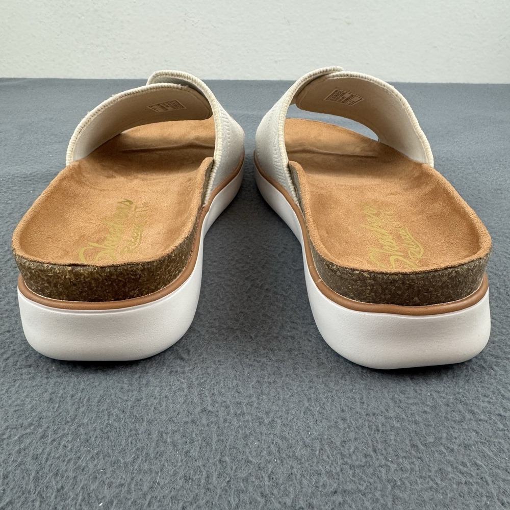 SKECHERS lifted comfort Womens relaxed fit Restless Wave Slide OFF WHITE - 9 US - Picture 3 of 5